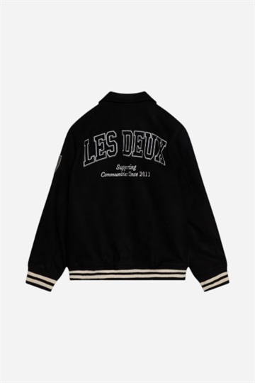Les Deux Varsity ulljacka - svart